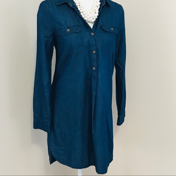 Old Navy Chambray Shirt Dress - Picture 4 of 7